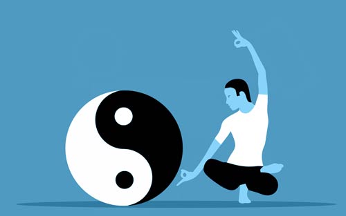 cartoon yoga