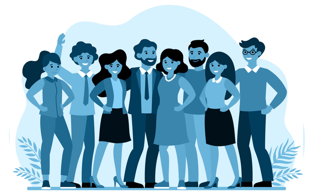 cartoon team